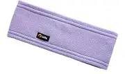 [Lupa] Kids Handmade Unisex Triple-Layer Micro Fleece Headband - Kids Ear Warmer Headband - Fleece Ear Warmers for Kids (Lavender)