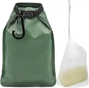 VEGCOO Waterproof Travel Soap Bag Case with a Storage Bag, Green