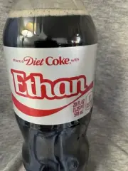 Share a Coke with Ethan 2025 Personalized Gift Coca~Cola Bottle 20oz Diet