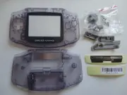 Replacement Clear atomic Purple Shell + Screen for Nintendo Gameboy Advance GBA