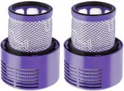 2 x HEPA Filters for Dyson V10 Vacuum Cleaners Hygieia