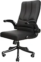 Executive Desk Chair Executive Office Chair Adjustable Leather Chair High Back Swivel Office Desk Chair with Adjustable Padded Armrest Desk Chair for Home Office Office Chair(Black)