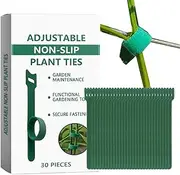 Plant Ties, 30X Tomato Ties, Anti-Slip Fasteners, Adjustable Tying Tools for Flower Tomato Indoor Outdoor