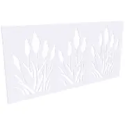 ProtectorAl 300 - 1200 x 1201 - 2400mm Gloss White / Satin White Bullrush Unframed Composite Decorative Panel