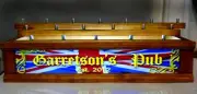 18 BEER TAP HANDLE DISPLAY Personal LIGHTED English Pub BRITISH FLAG BAR SIGN