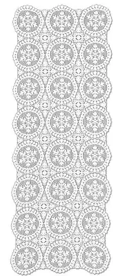 Heritage Lace Yuletide Table Runner 19” x 65” White