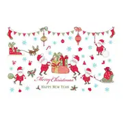 3Pcs SK9099 Wall Sticker Living Room Xmas Santa Claus Elk Stickers Window Showcase Christmas Decoration