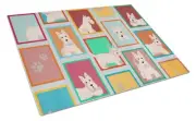NEW Lots of Wheaten Scottish Terrier Glass Cutting Board Decorative Tempered