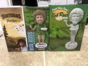 Bob Ross Daytona Tortugas Bobblehead Lot With Tickets Minor Baseball Bobble Head