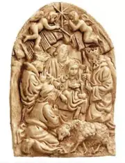 New Springerle Cookie Mold Press Spectacular Nativity Christmas Jesus Manger
