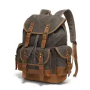 Vintage Canvas Leather Backpack: Unleash Style and Functionality