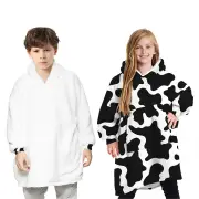 TARRAMARRA® Kids Reversible Hoodie Blanket Cow Pattern - Cow Pattern / One Size