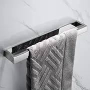16inch 304 Stainless Steel Towel Rail Self Adhesive Chrome Finish Bathroom Towel Bar Rack Towel Holder without Drilling