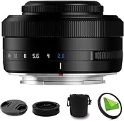 TTArtisan 27mm F2.8 XF-Mount Auto Focus STM Lens for Fujifilm Fuji X-Mount Cameras X-T10 X-T2 X-T20 X-T30 X-T3 X-T4 X-T5 X-T100 X-T200 X-T30 X-PR01 X-PR02 X-PR03 X-E4 -Black
