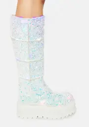 [Demonia] Cerberus Glitter Platform Boots