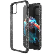 ZUSLAB Clear Case for Apple iPhone 11 Pro Phone Silicone Rubber Bumper (Black)