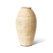 E Style Ratan Bomani Tall Vessel Home/Office Tabletop Decor 33x57cm Natural