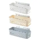 Plastic Shower Caddy Shampoo Holder Rectangle Wall Storage Rack Shelf Basket