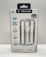 Pelican Voyager Case for iPhone 13 with Holster Clip Clear