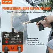 Stud Welder Dent Repair Kit 3KW Spot Welder Dent Puller with 6 Welding Modes Auto Body Spot Welding Dent Puller Machine & 16 Types of Welding Accessories
