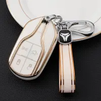 在飛比找蝦皮購物優惠-全新軟 TPU 智能汽車鑰匙包適用於瑪莎拉蒂 Ghibli 