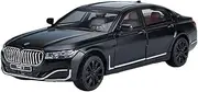 Scale Finished Model Car 1:24 Scale for BMW 760 LI Limousines Metal Die-cast Car Model Collectibles Replicas Model Die-cast Vehicle(Black)
