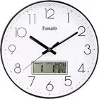 Wall Clock 12 Inch Modern Decorative Wall Clocks Battery Operated with Date Week