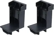 Respicefinem 2Pcs Lithium Batteries Holder ABS Power Tools Wall Mount Bracket for M18 18V Battery Ideal for 144V 18V 20V Lithium Batteries and Power Tools with 3 Screw Mounting
