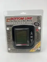 NEW Bottom Line Tournament 1101 Fish Finder Head Unit w/ Transducer+Cables NOS