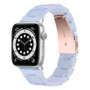 Catzon Apple Watch Resin Lightweight Strap for iWatch SE 7 6 5 4 3 2 1-Mermaid Blue