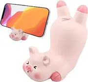 Seninda Cute Phone Holder Lovely Pink Pig Cellphone Stand Desk Business Cards Holder Glasses Holder Desktop Accessories Office Decor (Shape D)