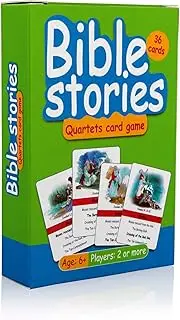 Bible Stories Quartets Card Game. Fun Educational Jewish & Christian Old Testament Biblical Figure Play. Perfect for Family Activities.