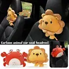 Crab Lion Plush Car Neck Pillow Short Plush Car Waist Cushion Car Accessorie