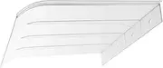 Transparent Awning Canopy for Front Door Outdoor Patio Protection from Rain Sun and Wind Easy Installation Awning for Windows Balconies and Garden Use