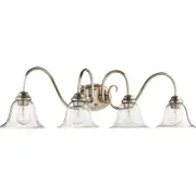 Quorum International 5110-4-60 Spencer Bathroom Vanity Light Aged Silver Leaf