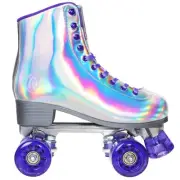 JajaHoho Roller Skates for Women, Holographic High Top Classic Rollerskates, ...