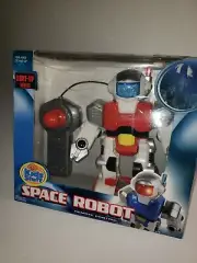 Kids Stuff Remote Control Light Up Walking Space Robot