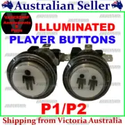 LED Illuminated Player 1 & 2 Buttons & Micro Switch - ARCADE - MAME