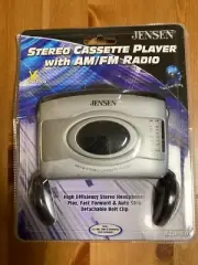 Jensen SCR-60 Portable Stereo Cassette Tape Player AM/FM Radio ~New SEALED