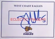 Jayden Hunt SIGNED West Coast Eagles Card. AFL Football. Yeo Darling.