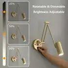 Led Dimmable Wall Lamp Bedroom Bedside Reading Light Folding Wall Light Fixture