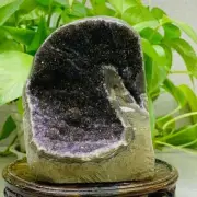 550g Natural Amethyst Geode Mineral Specimen Crystal Quartz Energy Decoration