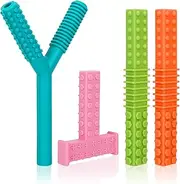 Sensory Chew Toys for Autism & ADHD - 4-Pack Silicone Chew Tubes for Kids & Adults | Safe, Durable, and Fun Oral Motor Aids