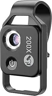 MEFESE MS002 200X Professional Phone Microscope Lens with Universal Phone Clip for Plant Insect Hair Skin Observation Jewelry Jade Appraisal Electronics Industry Testing