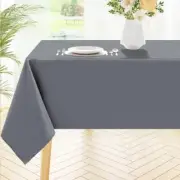 Rectangle Table Cloth, Waterproof Anti-Scratch Polyester 60" x 120" Grey