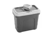 Paws & Claws 49.5cm 30L Pet Dry Food Storer W Scoop Bin Storage Container Grey