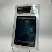 MTG - Swamp - 1941 - Rare Foil - Our Boss is on Vacation Superdrop - Grade 9