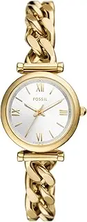 [FOSSIL] Women's Gold Stainless Steel Carlie Analogue Watch, 28mm