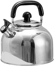 Cabilock Kettle Teapot Stainless Steel Hot Water Pot Household Boiling Teakettle Sound Stovetop Teapot Kitchen Accessory for Stovetop Gas Stove Induction, 5L