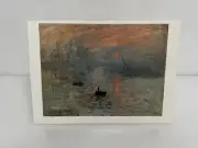 New_CLAUDE MONET_IMPRESSION: FOG_France sunset fine art postcard_impressionist
